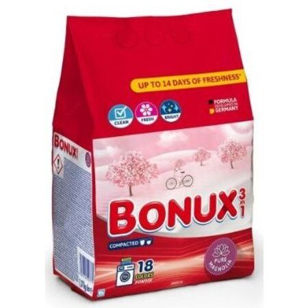 Detergent manual de rufe BONUX 3in1 Pure Magnolia, pudra, 900 g