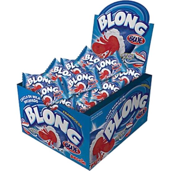 Guma de mestecat Blong Blue Peccin umplutura de zmeura, 40 buc x 5 g