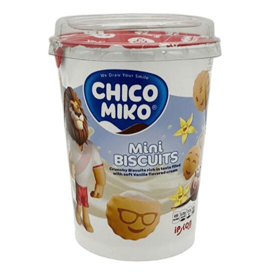 Mini Biscuiți cu Cremă de Vanilie Chico Miko 125g