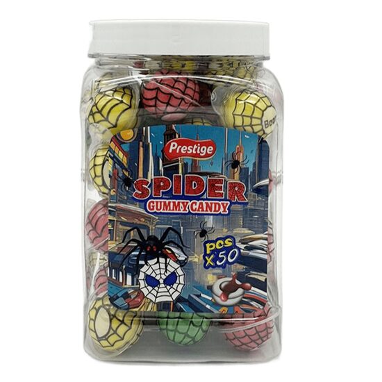Jeleuri cu aromă de fructe Spider Gummy Prestige, 8g, 50 bucati
