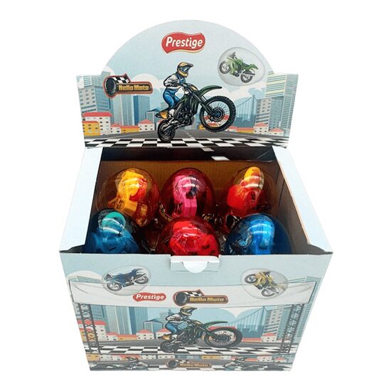 Ou cu surprize Transparent Hello Moto 6g, Set 12 bucati