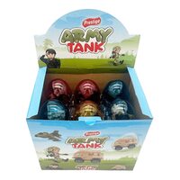 Ou cu surprize Transparent Army Tank 6g, Set 12 bucati