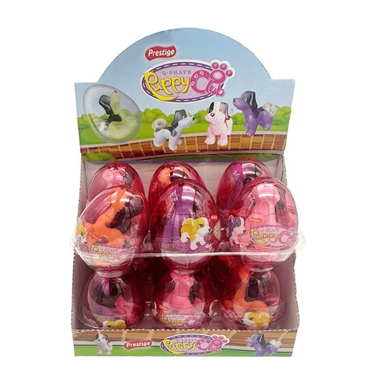 Ou cu surprize Transparent Puppy Club 6g, Set 12 bucati