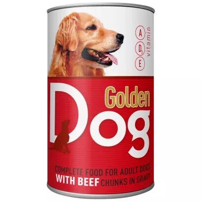 Conserva hrana umeda caini, DOG GOLDEN, vita, 1240 g