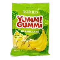 Roshen Yummi Gummi Jeleuri Banana Land 70g 22 buc