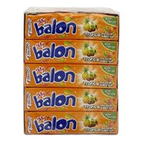 Gumă de mestecat Mybalon Tattoo aromă tropicală 18g, 20 bucăți cutie