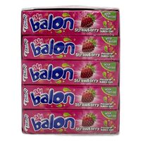 Gumă de mestecat Mybalon Tattoo aromă căpșuni 18g, 20 bucăți cutie