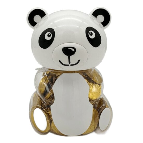 Banuti de ciocolata Animal Panda, 2.5g, 100 bucati cutie