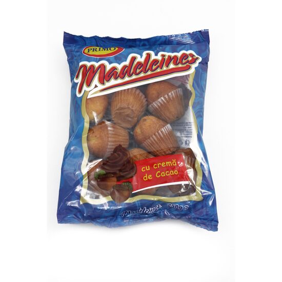 Prajituri Madeleines cu crema de cacao, Primo, 250g