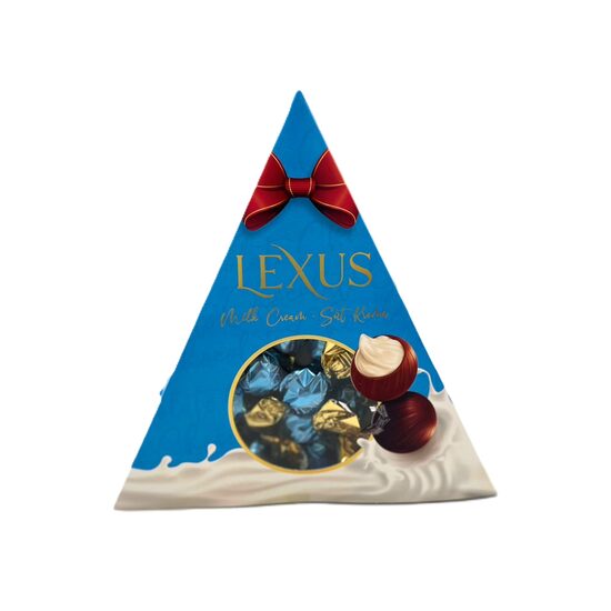 Lexus, praline de ciocolata cu crema de lapte, triunghi, 120g