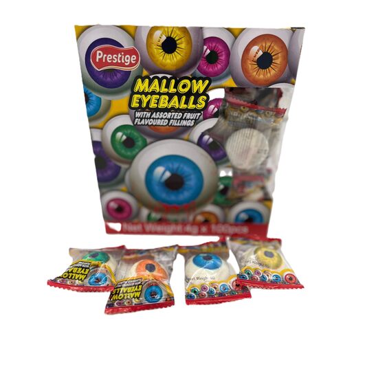 Acadea marshmallow Eyeballs, cu aroma de fructe, Prestige, 4g