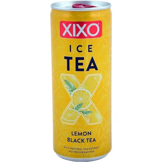Bautura pe baza de ceai negru cu aroma de lamaie, Xixo Ice Tea Lemon, 250ml, SGR