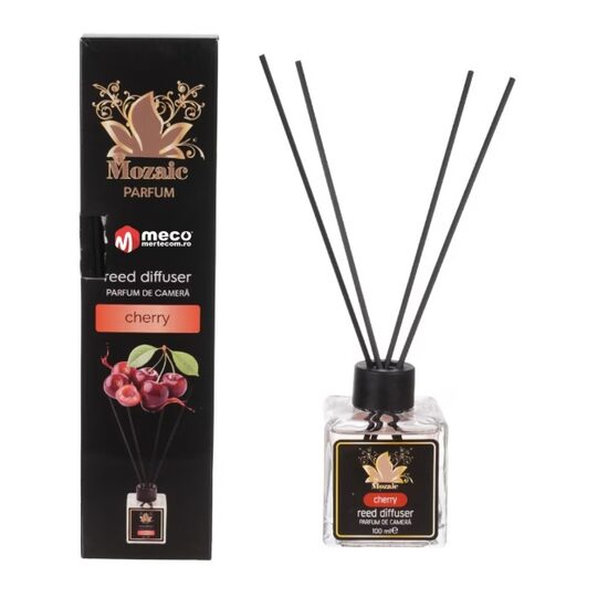 Odorizant de camera cu betisoare, Mozaic, aroma de cirese, 100 ml