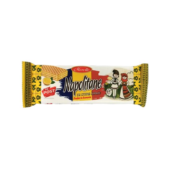 Morello Napolitane de post cu cremă de lămâie 50 g