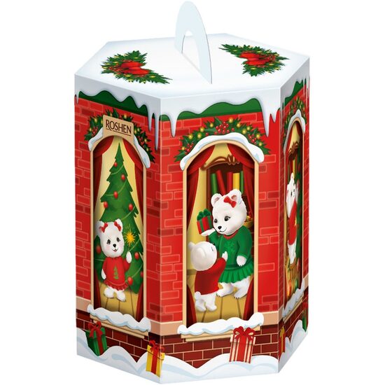 Set cadou Craciun cu ciocolata "Sarbatoare", Roshen, 458g