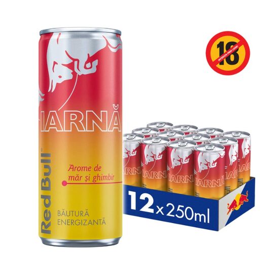 Bautura energizanta Red Bull Editie Iarna Mar cu ghimbir, 250ml, SGR