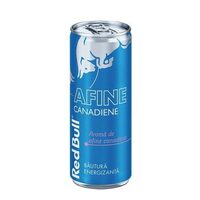 Bautura energizanta Red Bull afine canadiene, 250 ml, SGR