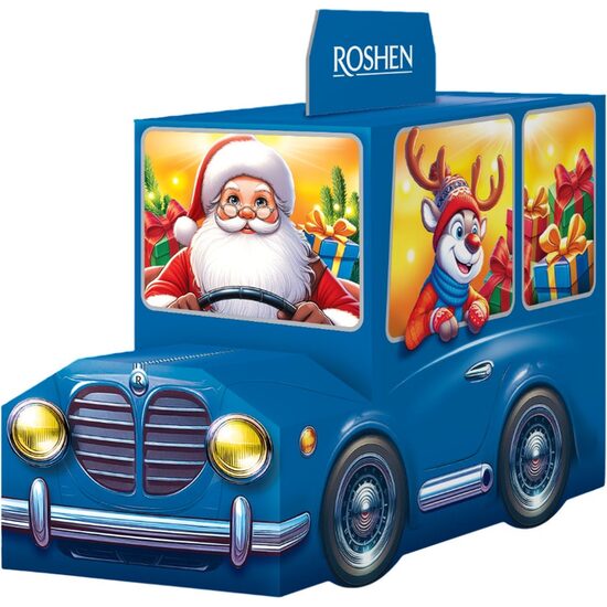 Set cadou Roshen Mașina lui Moș Crăciun 330 g