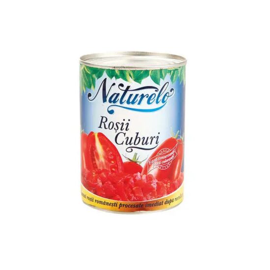 NATURELLO Roșii Cuburi 425ml – Gust Natural și Proaspăt