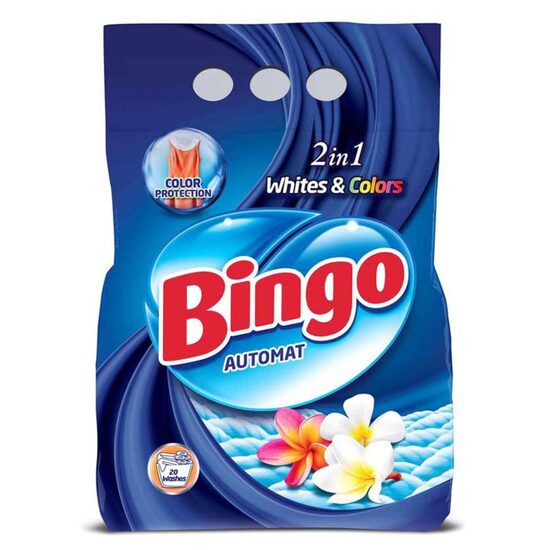 Bingo Detergent Automat 2kg 2în1 | White & Colors