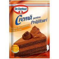 Mix de cremă pentru prăjituri cu gust de ciocolată, trufe și rom 57g, 25 plicuri