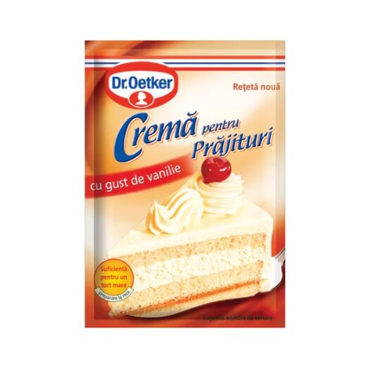 Mix de cremă pentru prăjituri cu gust de vanilie Dr. Oetker 50 g, 30 plicuri