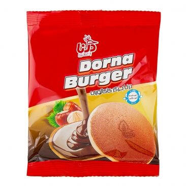 Prăjitură Dorna Burger 40g – Pancakes pufoase cu cremă de ciocolată delicioasă