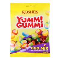 Yummi Gummi Duo Mix 70g – Jeleu moale și aromat Roshen