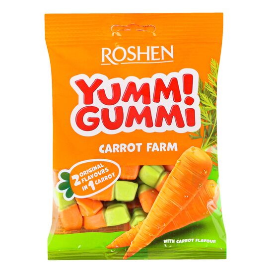 Yummi Gummi Carrot Farm 70g – Jeleuri haioase și dulci Roshen