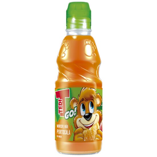 Suc necarbonatat Tedi de morcovi, mere si portocale, 300ml SGR