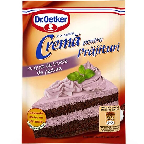 Crema de fructe de padure pentru prajituri Dr.Oetker 30x50 g