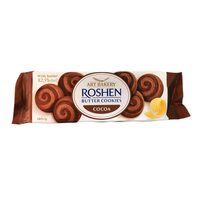 Biscuiți cu unt și cacao Roshen, 140 g