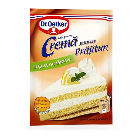Mix pentru crema pentru prajituri Dr.Oetker, cu gust de lamaie, 30x50 g