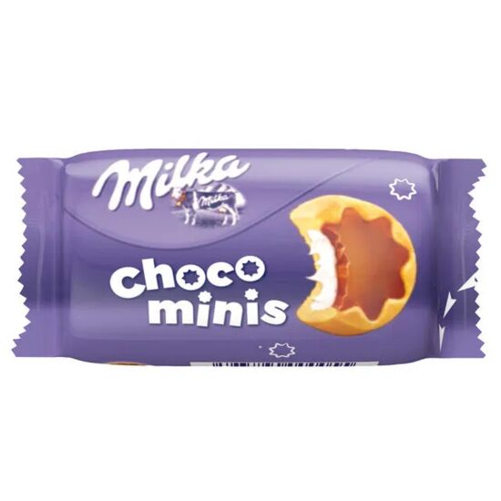 Milka Choco Minis – ciocolată cu lapte și biscuiți, 37,5g