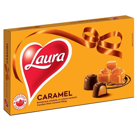 Bomboane umplute cu crema de caramel Laura, 138 g