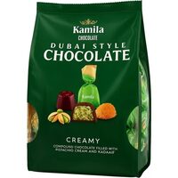 Kamila Chocolate – Ciocolată Stil Dubai 750g | Fistic & Kadaïf Crocant