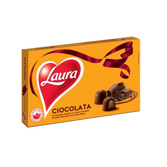 Bomboane cu lapte si crema de ciocolata Laura 140g