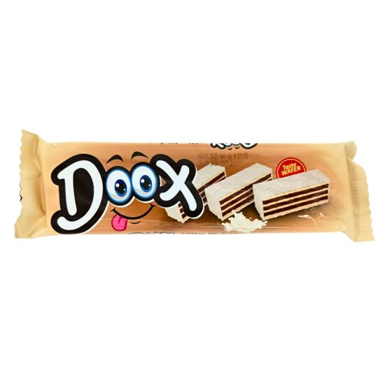 Napolitană DOOX cu Cremă de Cacao și Glazură de Ciocolată Albă 60g