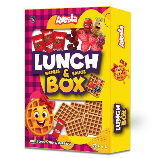 Jeleuri AVESTA Lunch Box Waffle, aromă de vafă, 170 g