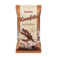 Bomboane glazurate cu crema de ciocolata alba Roshen Konafetto Bianco 1 kg