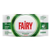 Șervețele umede universale Fairy Cleaning cu parfum de săpun alb, 100 bucăți  Se utilizează împotriva bacteriilor  Fără clor.