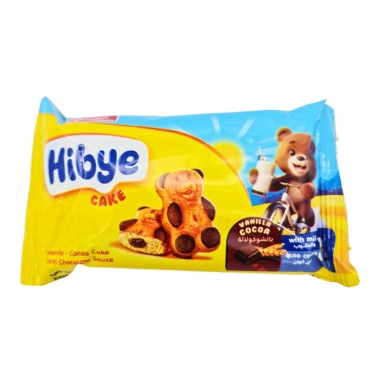 Prăjitura Hibye „Panda”, pandispan pufos cu vanilie si cacao, 45g