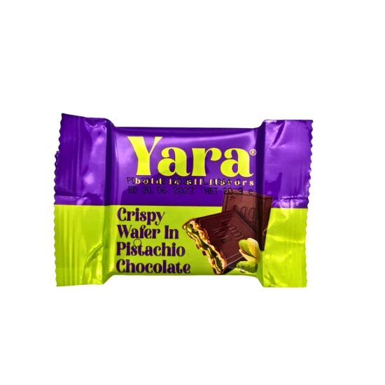 Napolitană LOOK-ME YARA cu fistic, 20 g – Gustare crocantă cu cremă fină