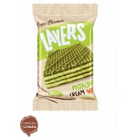 Rosso Bianco Layers — napolitana crocanta cu cremă fină de fistic 20g