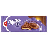 Biscuiti cu mousse aroma ciocolata Choco Jaffa Milka 128g