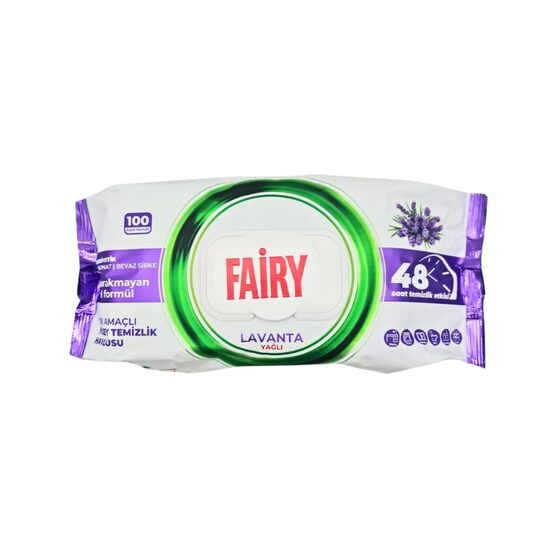 Servetele umede Fairy Cleaning, universale, lavanda, 100 bucati