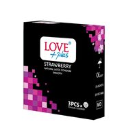 Prezervative Love Plus Strawberry 3bucati, 24 seturi