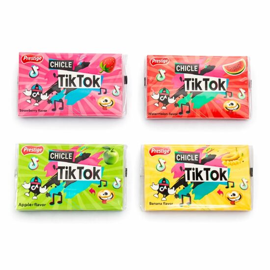Chicle Tik Tok 12g x 30 buc | Gumă de Mestecat cu aroma de fructe