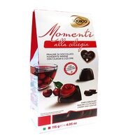 Praline ciocolata amaruie cu cirese Socado Momenti Alla Ciliegia 115 g