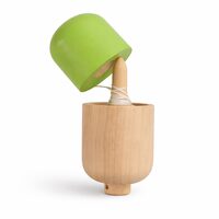 Jucărie din Lemn Kendama Pill – Joc de Îndemânare și Coordonare pentru Copii și Adulți, verde